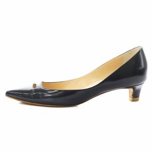 PELLICO ANDREA35 パンプス ポインテッドトゥ ヒール レザー 37 黒 ブラック /AN5