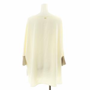 COLLAGE GALLARDAGALANTE 23SS ジャージ袖リブブラウス シャツ 7分袖 F アイボリー CLZ1031104A0001 /AN40