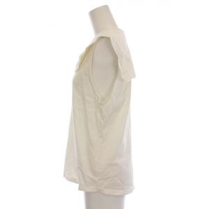 Ron Herman スカラップセーラーカラーノースリーブトップ カットソー S 白 3410900194 /YM