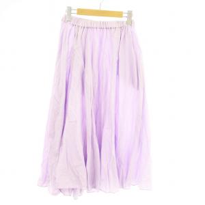 Ron Herman フレアスカート  ギャザースカート ロング F 紫 7065916 /MM