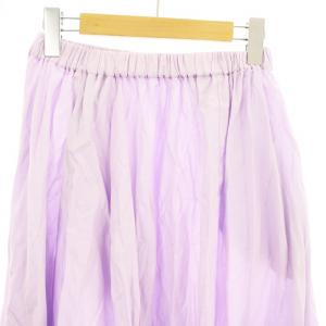 ATON Ron Herman フレアスカート  ギャザースカート ロング F 紫 7065916 /MM
