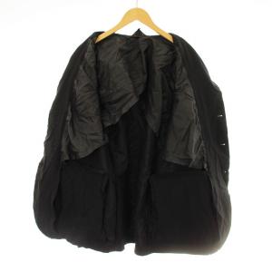BLACK COMME des GARCONS AD2015 1Q-J007 テーラードジャケット 製品染め パッカリング XL ブラック