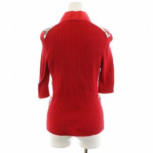 HERMES EXCLUSIF ヴィンテージ シャツ ブラウス 5分袖 プルオーバー 切替 シルク 絹 コットン 40