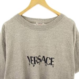 VERSACE SPORT タグ付き Tシャツ 半袖 カットソー ロゴ 50 グレー 305277 /MM