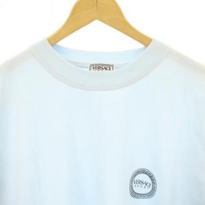 VERSACE SPORT Tシャツ 半袖 カットソー ロゴ 44 青 /MM
