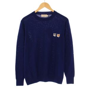 R-NECK PULLOVER DOUBLE FOX HEAD PATCH Rネックプルオーバーダブルフォックスヘッドパッチ