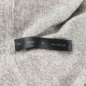 wjk ニットベスト ジップアップ フード コットン M グレー kw56f /AN15