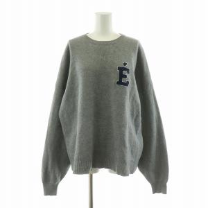 24AW サガラ刺繍スウェットライクニット セーター F グレー /NQ
