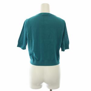 ANAYI タグ付き カーディガン 半袖 ショート丈 38 グリーン 101918-16-850-64-380 /RE