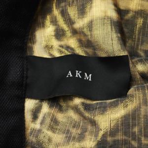 AKM ショートパンツ ハーフパンツ ジッパー 麻 リネン混 L 黒 ブラック P124 /AN50