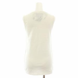 D&G カットソー ノースリーブ タンクトップ イタリア製 36 アイボリー 黒 ブラック /DK