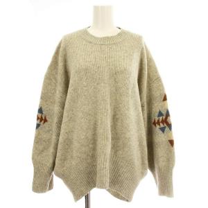 オーバーサイズ ニット 1575-6100 ウール セーター ネイティブ F グレー /G