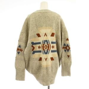 PENDLETON オーバーサイズ ニット 1575-6100 ウール セーター ネイティブ F グレー /G