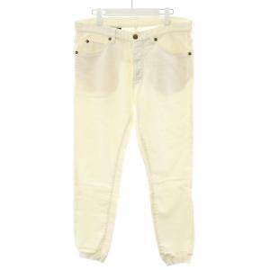 スウェットリブデニムパンツ ジーンズ ジーパン V 白 ホワイト MRP074 /AN47