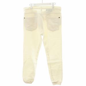 1PIU1UGUALE3 スウェットリブデニムパンツ ジーンズ ジーパン V 白 ホワイト MRP074 /AN47