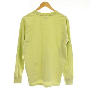 Supreme L/S TEE ロゴ 刺繍 S グリーン