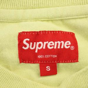Supreme L/S TEE ロゴ 刺繍 S グリーン