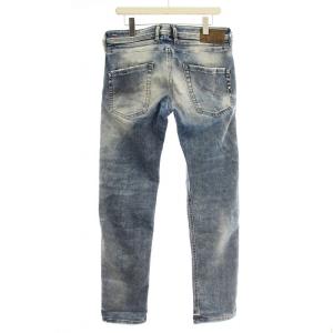 DIESEL デニムパンツ BELTHER ダメージ加工 ボタンフライ 31 青 ブルー /G
