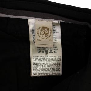 DIESEL SLIM-CHINO-M デニムパンツ ジーンズ ボタンフライ USED加工 30 黒 /BM