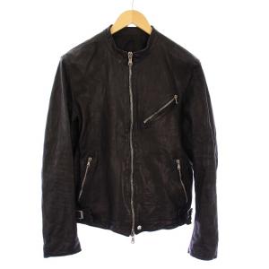 STRUM SLATER 製品染めシングルライダース ジャケット L STL030-01