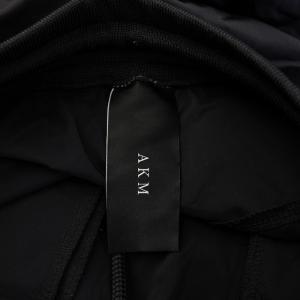 AKM BROWN BUNNY ジョガーパンツ イージー ウエストゴム ストレッチ ロゴ プリント 刺繍 L 黒