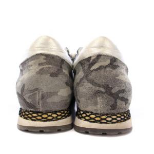 PHILIPPE MODEL ローカットスニーカー シューズ レザー スエード 切替 カモフラ 迷彩柄 41 紺 ネイビー 黒 ブラック