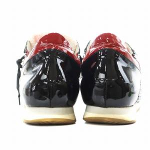 PHILIPPE MODEL スニーカー シューズ メッシュ エナメル 41 黒 ブラック 赤 レッド /AN12