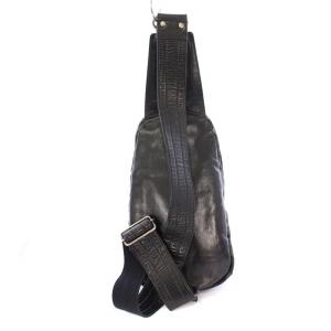 AKM ボディバッグ ショルダーバッグ ナイロン レザー 切替 カモフラ 迷彩柄 カーキ 黒 ブラック /BB