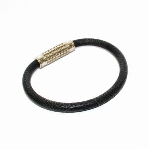 LOUIS VUITTON ディジット ダミエ グラフィット ブレスレット ノワール シルバーカラー M6626