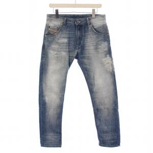 KRAYVER デニムパンツ ジーンズ ジップフライ USED加工 W29L30 インディゴ /BM