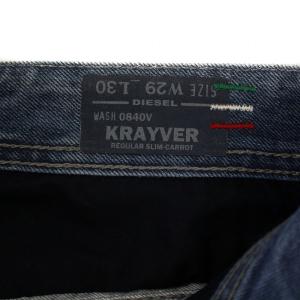 DIESEL KRAYVER デニムパンツ ジーンズ ジップフライ USED加工 W29L30 インディゴ /BM