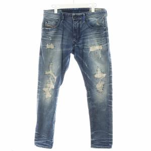 THOMMER デニムパンツ ジーンズ ジーパン ダメージ加工 W30 青 ブルー /AN43