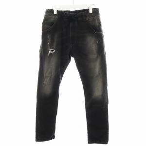 KROOLEY-NE デニムパンツ ジーンズ ジーパン ダメージ加工 30 黒 ブラック /AN40