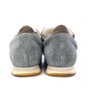 PHILIPPE MODEL ローカットスニーカー シューズ カモフラ 迷彩柄 メッシュ スエード 切替 41 紺 ネイビー /BB