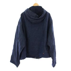 45R リネンの908ショートデッキブルゾン F ネイビー 80410031