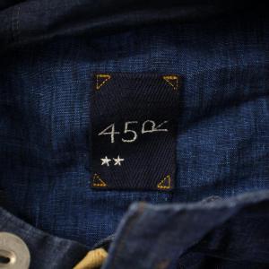 45R リネンの908ショートデッキブルゾン F ネイビー 80410031