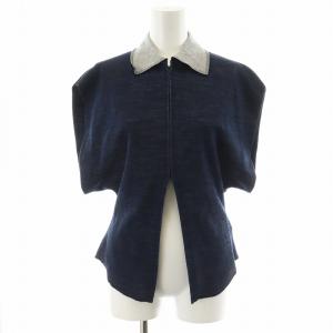 24AW Wool Reversible-Jersey Top ジャケット ノースリーブ ジップアップ