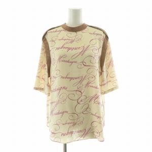 シャツ ブラウス 半袖 総柄 1 ベージュ ピンク 39212-MT1F05 /NQ