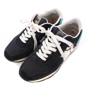 Atlantic Stars ローカットスニーカー シューズ スエード 切替 星 スター 39 黒 ブラック /BB