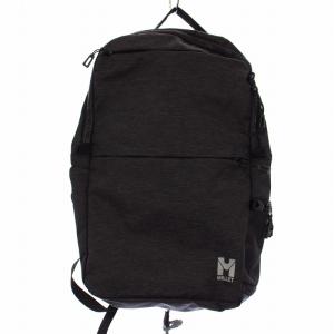 リュックサック バックパック デイパック ロゴ ナイロン 黒 /BM