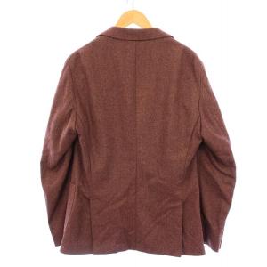 EMPORIO ARMANI テーラードジャケット ブレザー アウター シングル 背抜き ウール 1 ボルドー /BB