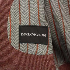 EMPORIO ARMANI テーラードジャケット ブレザー アウター シングル 背抜き ウール 1 ボルドー /BB