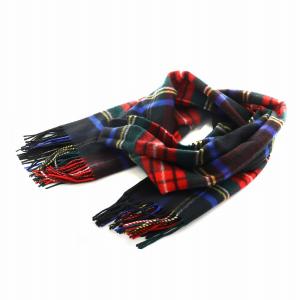 ストール チェック柄 カシミヤ マルチカラー