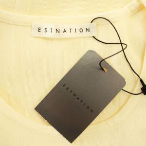 ESTNATION ビスチェニットワンピース 32-109-11-110325 ロング ワンピース 長袖 F クリーム /G