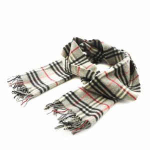 ヴィンテージ マフラーノバチェック ウール グレー