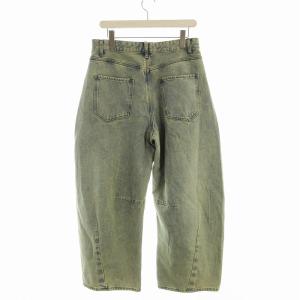 FREAK'S STORE 24SS デニムパンツ ジーンズ ワイドシルエット ダメージ加工 M 青 ブルー 104324890115