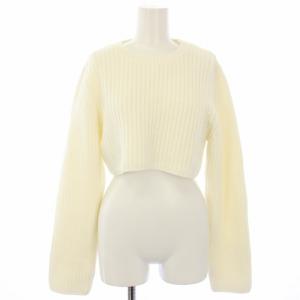 ESSENTIAL ロングスリーブショート丈トップ ニット セーター F アイボリー 2509-040-234