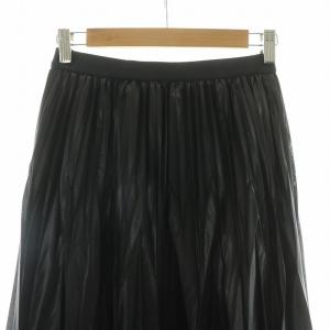 Diagram 24SS トリコットプリーツスカート フレア ロング 36 ブラック 0324121049 /NQ