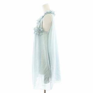 DAISY LIN 21年製 DAISY LIN チュニック リゾートフリル 38 ライトブルー 06363