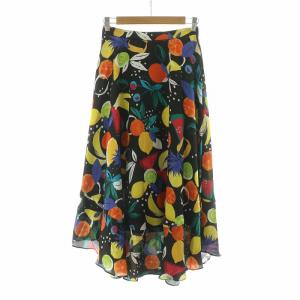 フルーツプリントフレアスカート ロング 36 マルチカラー 0122221080 /NQ
